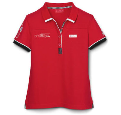 Женская рубашка-поло Audi R18 Le Mans Poloshirt, Womens, Red