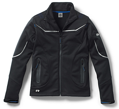Женская куртка Volkswagen R-Line Softshell Jacket, Ladies, Black/White
