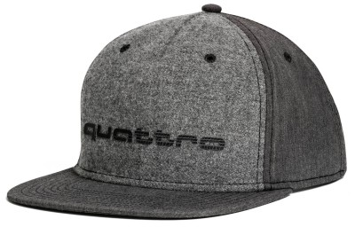 Бейсболка пилота Audi quattro Unisex Cap, Flat Brim, Grey