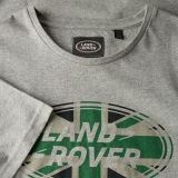 Мужская футболка Land Rover Men's Union Flag Graphic T-shirt, Grey, артикул LATM016GMB
