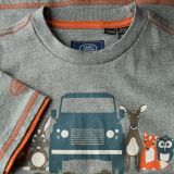 Футболка для мальчиков Land Rover Boys Graphic T-shirt, Grey Marl, артикул LDTC566GMP