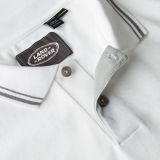 Мужская рубашка-поло Land Rover Men's Oval Badge Polo Shirt, White, артикул LBPM078WTB