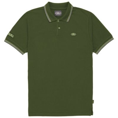 Мужская рубашка-поло Land Rover Men's Oval Badge Polo Shirt, Green