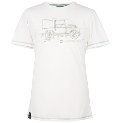 Мужская футболка Land Rover Men's Hue Graphic T-Shirt, White