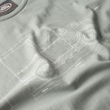 Мужская футболка Land Rover Men's Hue Graphic T-Shirt, Grey, артикул LDTM558GYB