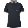 Мужская рубашка-поло Land Rover Men's Heritage Polo Shirt, Navy/Grey