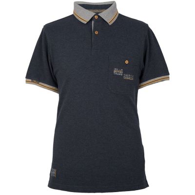 Мужская рубашка-поло Land Rover Men's Heritage Polo Shirt, Navy/Grey