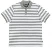 Мужская полосатая рубашка-поло Land Rover Men's Striped Polo Shirt, Grey/White