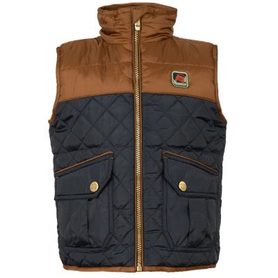 Жилет для мальчиков Land Rover Boys Quilted Gilet, Navy/Brown