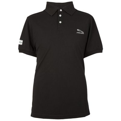 Мужская рубашка-поло Jaguar Men's Leaper Logo Polo Shirt, Black