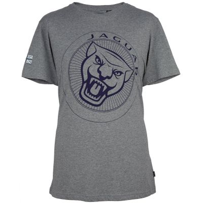 Мужская футболка Jaguar Men's Large Growler Graphic T-shirt, Grey Marl / Navy