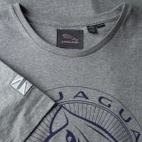 Мужская футболка Jaguar Men's Large Growler Graphic T-shirt, Grey Marl / Navy, артикул JATM003GMB