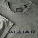 Мужская футболка Jaguar Men's Wordmark Graphic T-shirt, Grey Marl / Blue, артикул JATM007GMB