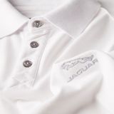 Мужская рубашка-поло Jaguar Men's Leaper Logo Polo Shirt, White, артикул JDPM777WTB