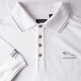 Мужская рубашка-поло Jaguar Men's Leaper Logo Polo Shirt, White, артикул JCPM025WTB
