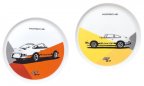 Набор из двух коллекционных тарелок Porsche RS 2.7 Collection, Plates, Set of 2 No. 1, Limited Edition, yellow/orange