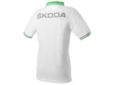 Мужская рубашка-поло Skoda Men’s Polo Shirt, White, Event, артикул 81170S