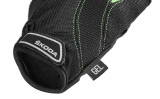 Велоперчатки Skoda Cycling Gloves, Gel Padding, Black/Green, артикул 000084616GFBD