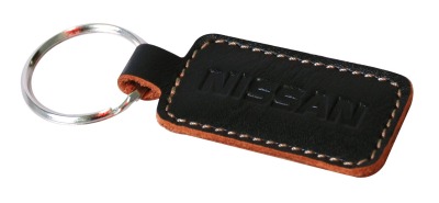 Кожаный брелок Nissan Leather Key Ring, Black