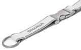 Шнурок для ключей или бейджа Skoda Lanyard, White/Grey, артикул 000087610P