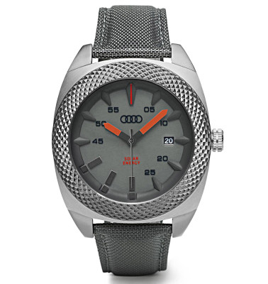 Наручные часы на солнечных батареях Audi Solar Watch Big, Quantum Grey