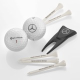 Маленький подарочный набор для гольфа Mercedes-Benz Golf Gift Set, Small, Black / White, артикул B66450125