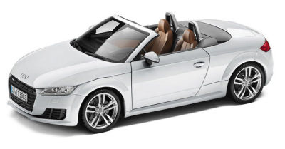 Модель автомобиля Audi TT Roadster, Glacier White, Scale 1:18