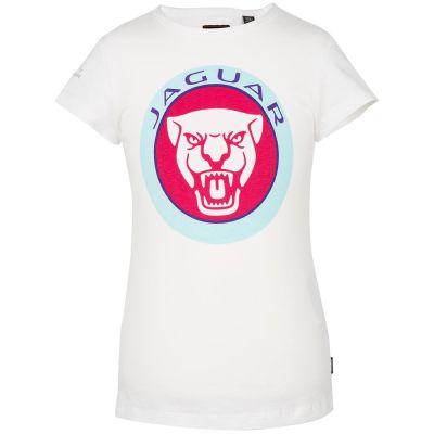 Футболка для девочек Jaguar Girls' Growler Graphic T-Shirt, White