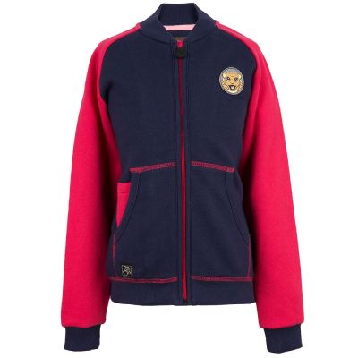 Толстовка для девочек Jaguar Girls' Varsity Jacket, Navy/Red