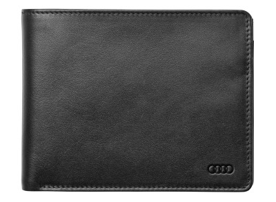 Мужской кожаный кошелек Audi Men's Wallet Leather, Black