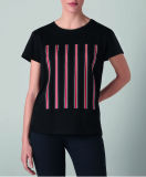 Женская футболка MINI JCW Stripes T-Shirt Women’s, Black, артикул 80142454496