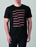 Мужская футболка MINI JCW Stripes Men's T-Shirt, Black, артикул 80142454520