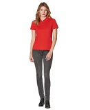 Женская рубашка-поло Porsche Polo-Shirt, Women, Red, артикул WAP4940XS0J