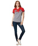 Женское поло Porsche Women’s Polo Shirt, Martini Racing Collection, Red/Melange, артикул WAP9210XS0J