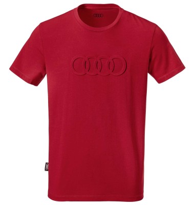 Мужская футболка Audi Rings Mens T-Shirt, Red