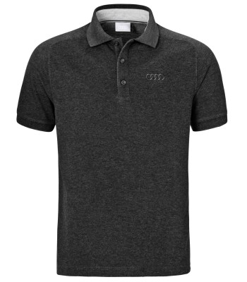 Мужская рубашка-поло Audi Poloshirt, Men, Classic Logo, Dark Grey