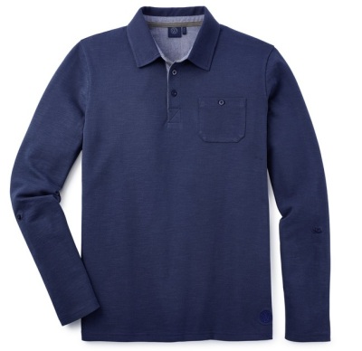 Мужская рубашка-поло с длинным рукавом Volkswagen Logo Men's Longsleeved Polo Shirt, Dark Blue