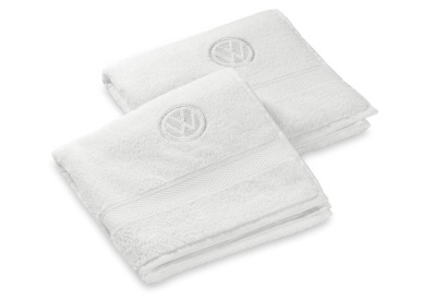 Набор из 2-х полотенец для рук Volkswagen Logo Hands Towel, 2 pcs, White