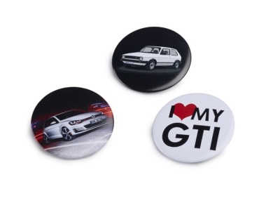 Набор из трех значков Volkswagen GTI Pin Set of 3