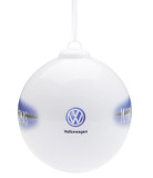 Фарфоровый елочный шар с изображением Volkswagen Beetle Merry Christmas, артикул 35D087790