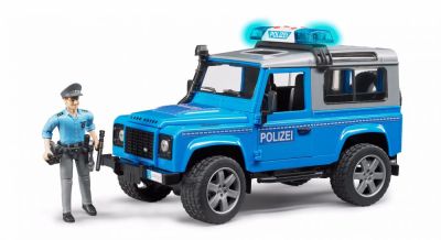 Полицейский автомобиль Land Rover Defender Police Vehicle, Blue/Silver