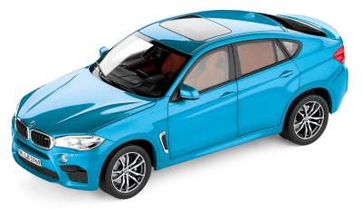 Модель BMW X6M (F86), Scale 1:18, Long Beach Blue Metallic