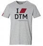 Мужская футболка Audi Sport Mens T-Shirt, I Love DTM, Grey