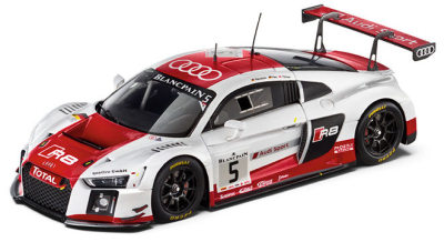 Модель автомобиля Audi R8 LMS, 24 Spa 2015, Start No.5, Scale 1:43