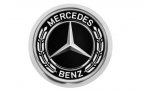 Значок Mercedes-Benz Pin, Laurel Leaf Badge, Silver-coloured / Black