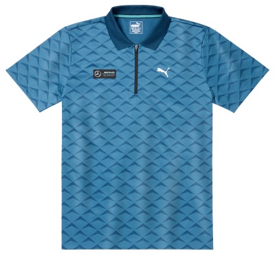 Мужская рубашка-поло Mercedes AMG Petronas Motorsport, Men's Polo Shirt, Blue