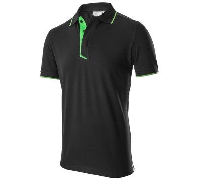 Мужская рубашка-поло Skoda Polo Shirt, Men's, Essential Collection, Black/Green