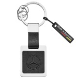 Брелок Mercedes-Benz Key Ring, St. Petersburg, Silver-coloured / Black, артикул B66953626