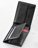 Кожаный кошелек Mercedes-Benz AMG Wallet, Black Leather, RFID protection, артикул B66954137