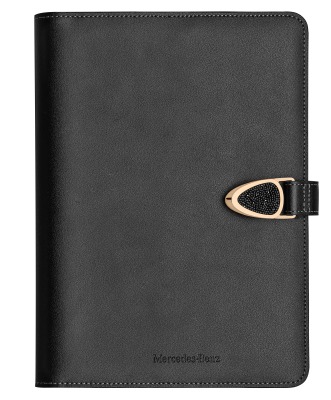 Записная книжка Mercedes-Benz Notebook, Crystal, Black / Pink gold, Swarovski